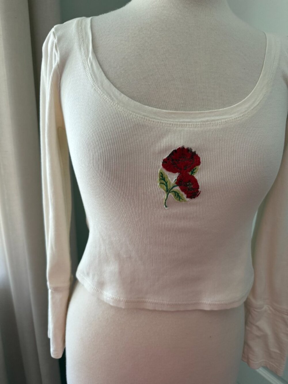 Free People At The Park Long Sleeve Top : Small - Picture 3 of 6